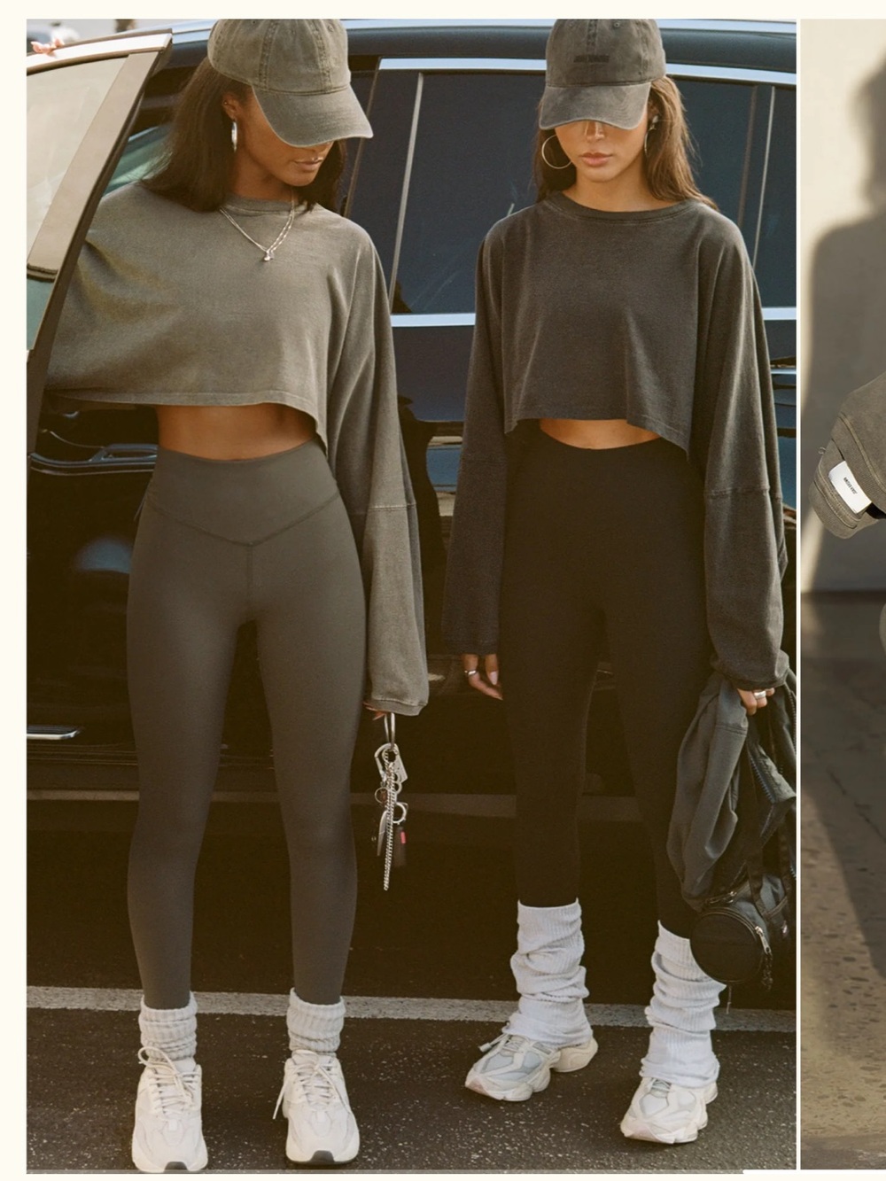 Joah Brown Second Skin High Waisted Leggings Sueded Onyx Black M/L